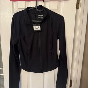 Garage Women's Sleek Black Athletic full zip jacket